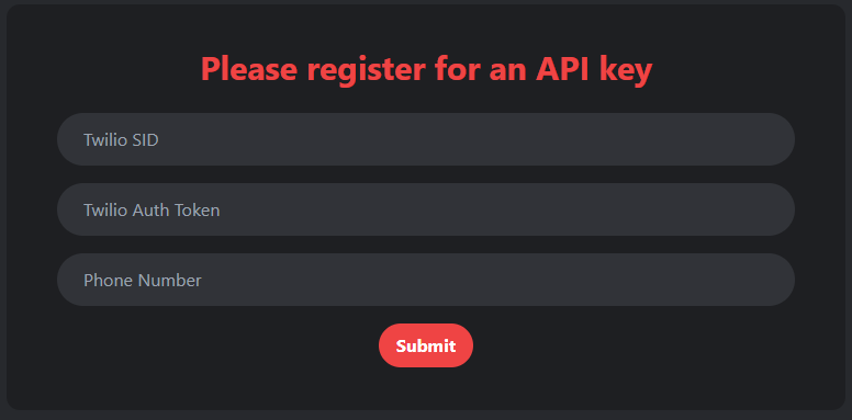 API Form